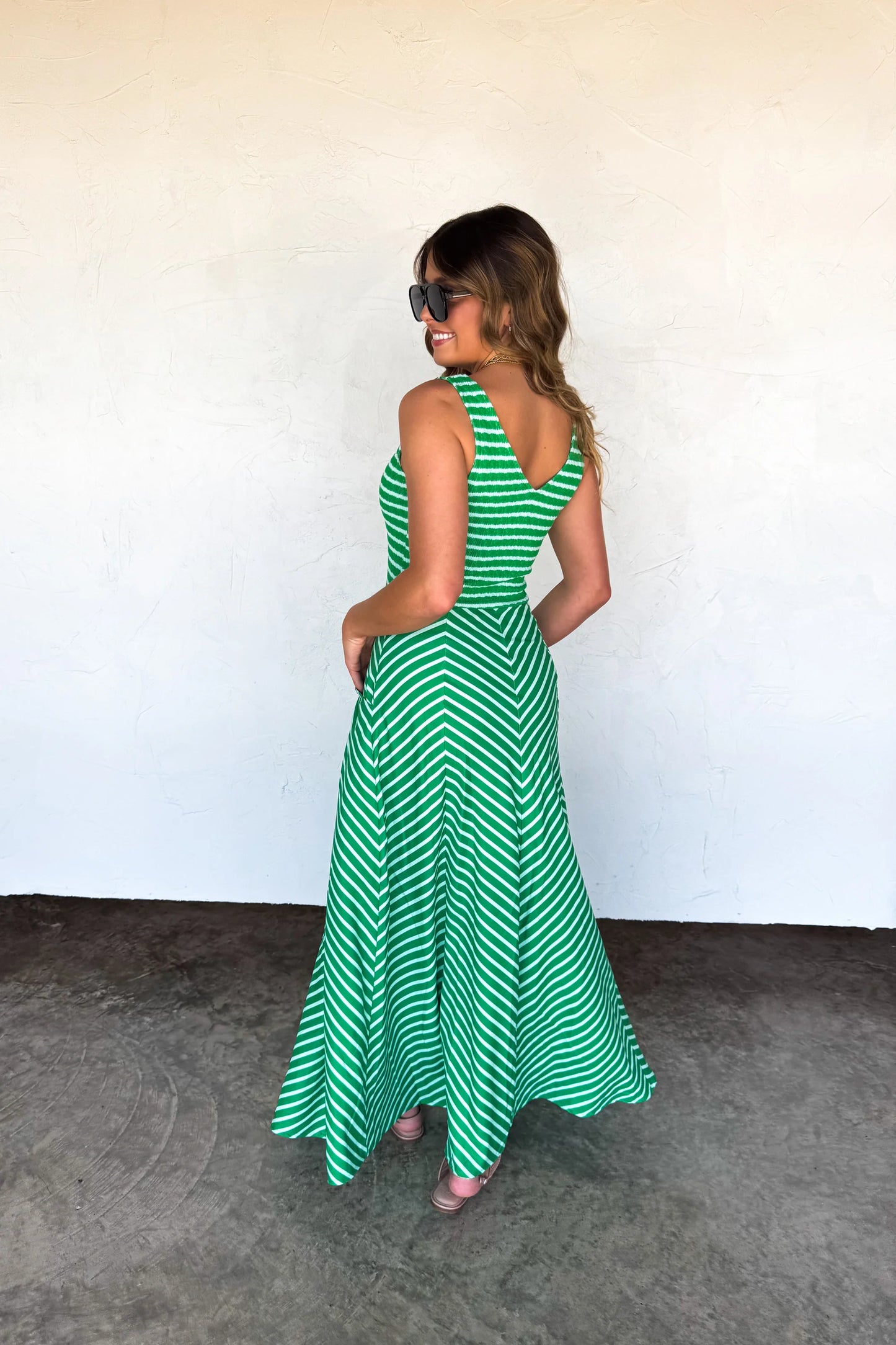 PREORDER: LUCIANA STRIPE DRESS (Ships Week Of 6/30)