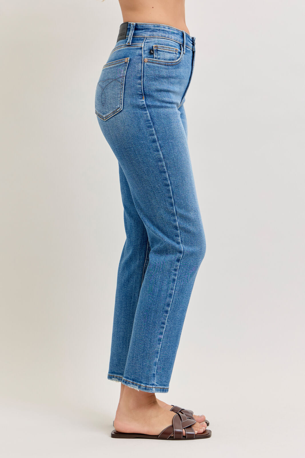 High Waist Ankle Straight - Judy Blue Jeans