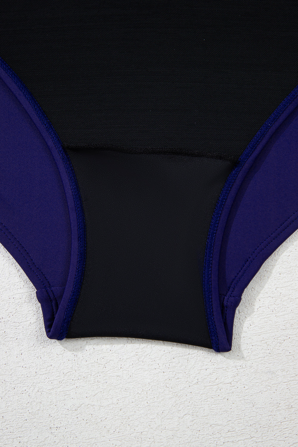 PREORDER: Plus Size Navy Blue Embroidered Trim Wrap Tie Knot High Waisted Bikini (Ships 2-5 weeks)