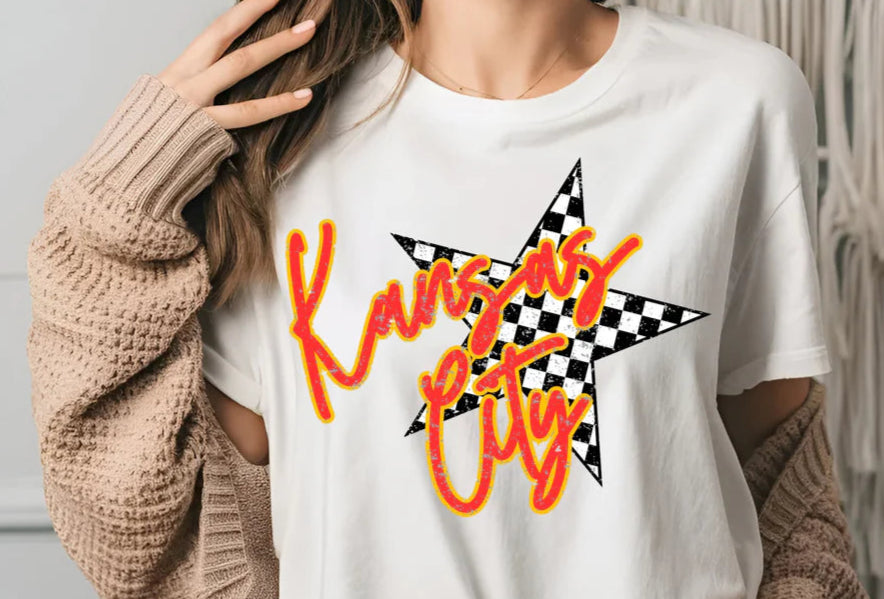 Kansas City Checkered Star Tee