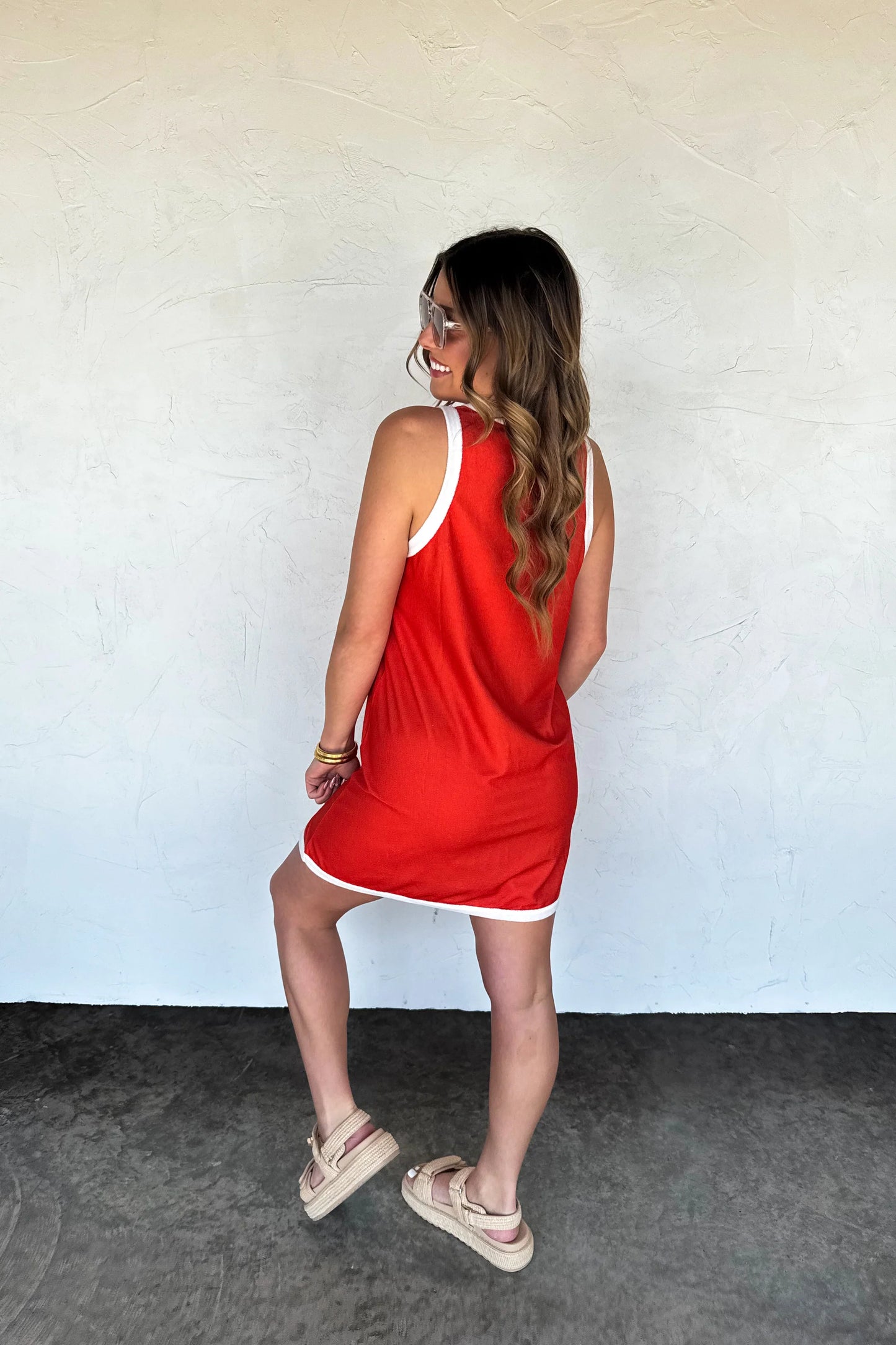 PREORDER: TROPIC LIKE IT’S HOT TERRY DRESS (Ships Week Of 6/30)