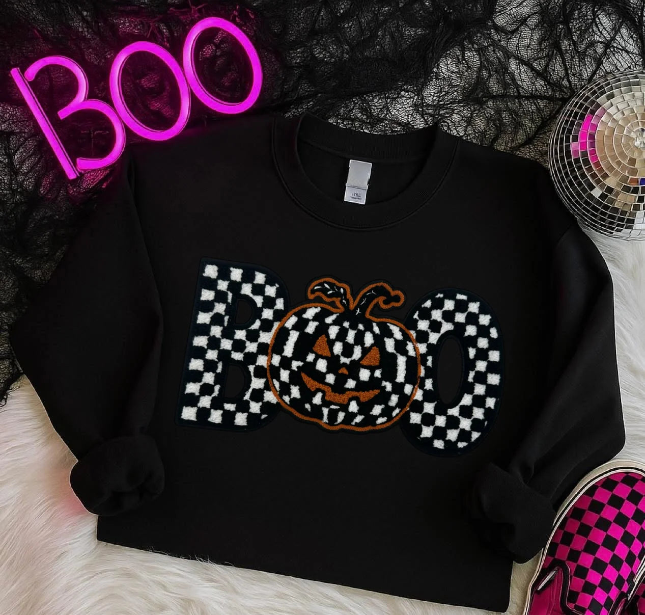 Boo Patch Crewneck