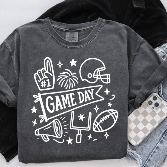 Football Doodles Tee