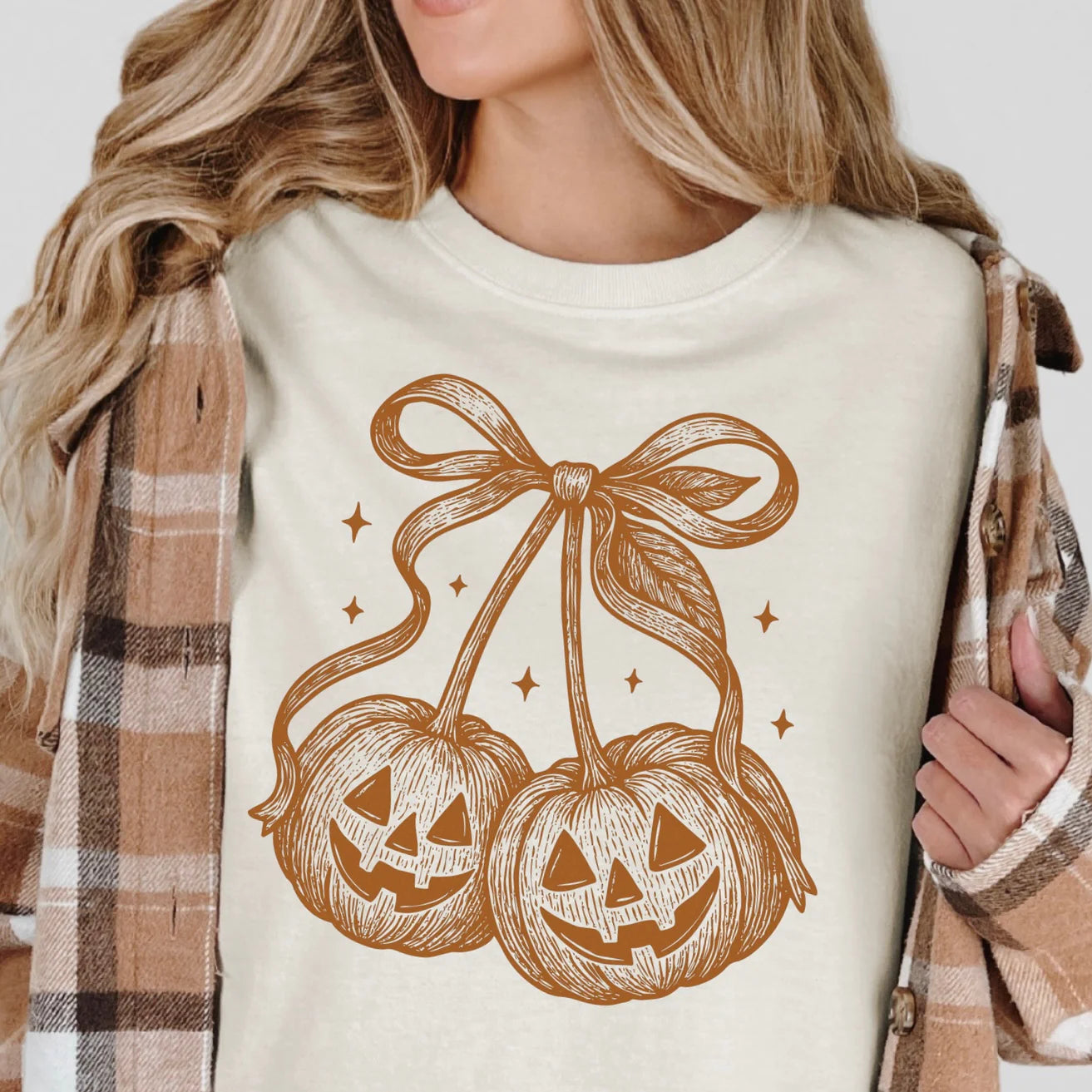 Metallic Copper Pumpkin Tee