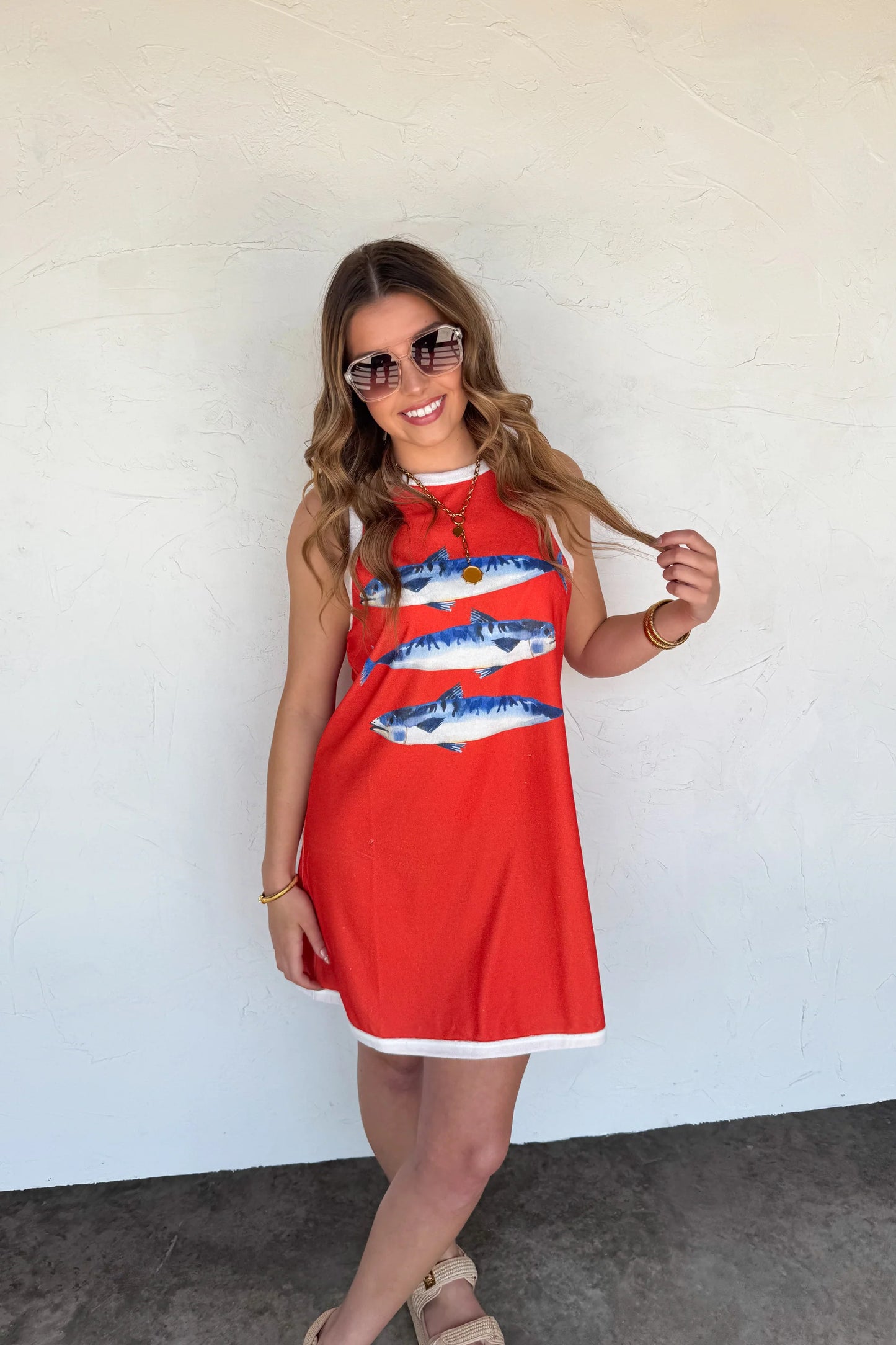 PREORDER: TROPIC LIKE IT’S HOT TERRY DRESS (Ships Week Of 6/30)
