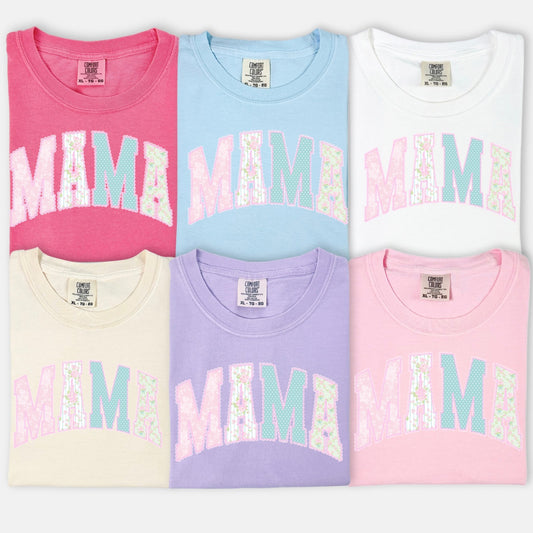 Mama Faux Lace Tee