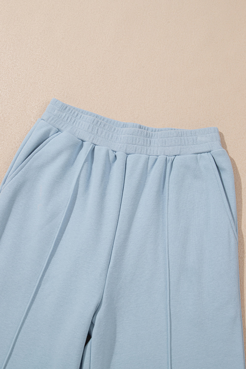 PREORDER: Sky Blue Half Zip up Pullover Active Top and Joggers Set (Ships 3-4 Weeks)