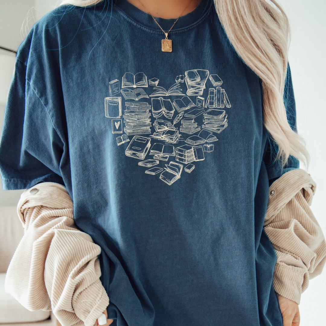 Book Heart Tee