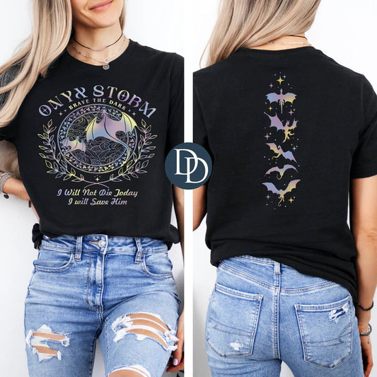 Brave The Dark With Spine Accent Crewneck