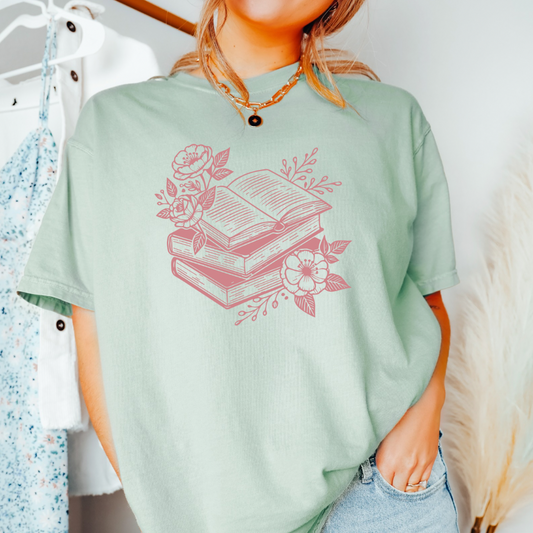 Floral Books Crewneck