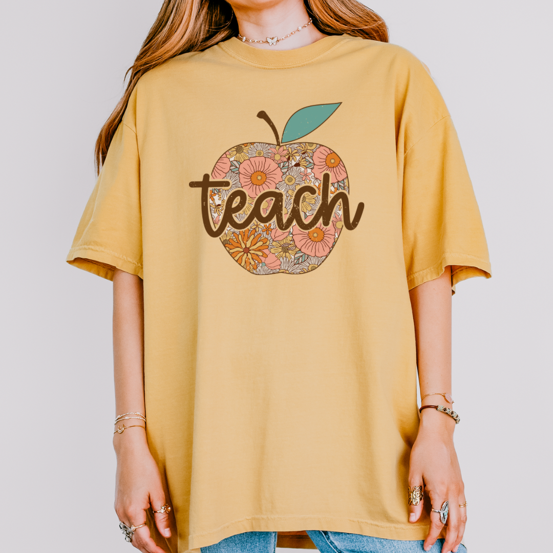 Floral Teach Tee