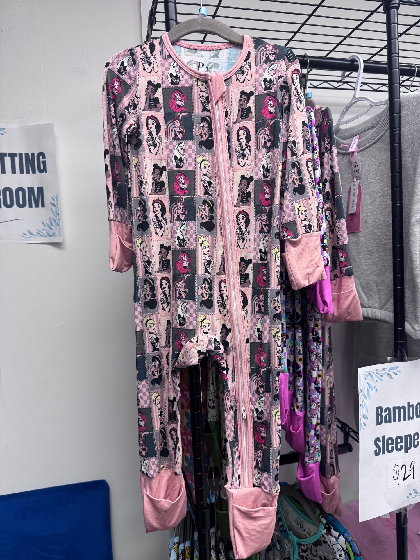 Tatted Princess Two Way Zip Pajamas