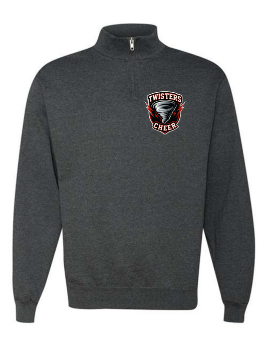 Twisters Cheer Jerzees Quarter Zip (Ready in 7-14 Business Days)