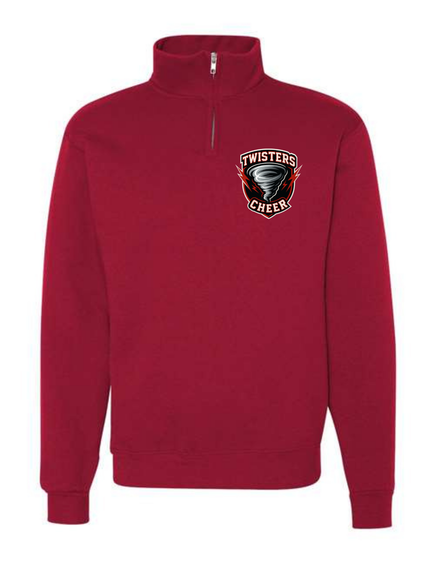 Twisters Cheer Jerzees Quarter Zip (Ready in 7-14 Business Days)
