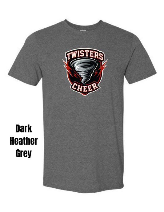 Twisters Cheer Gildan Tee (Ready in 7-14 Business Days)