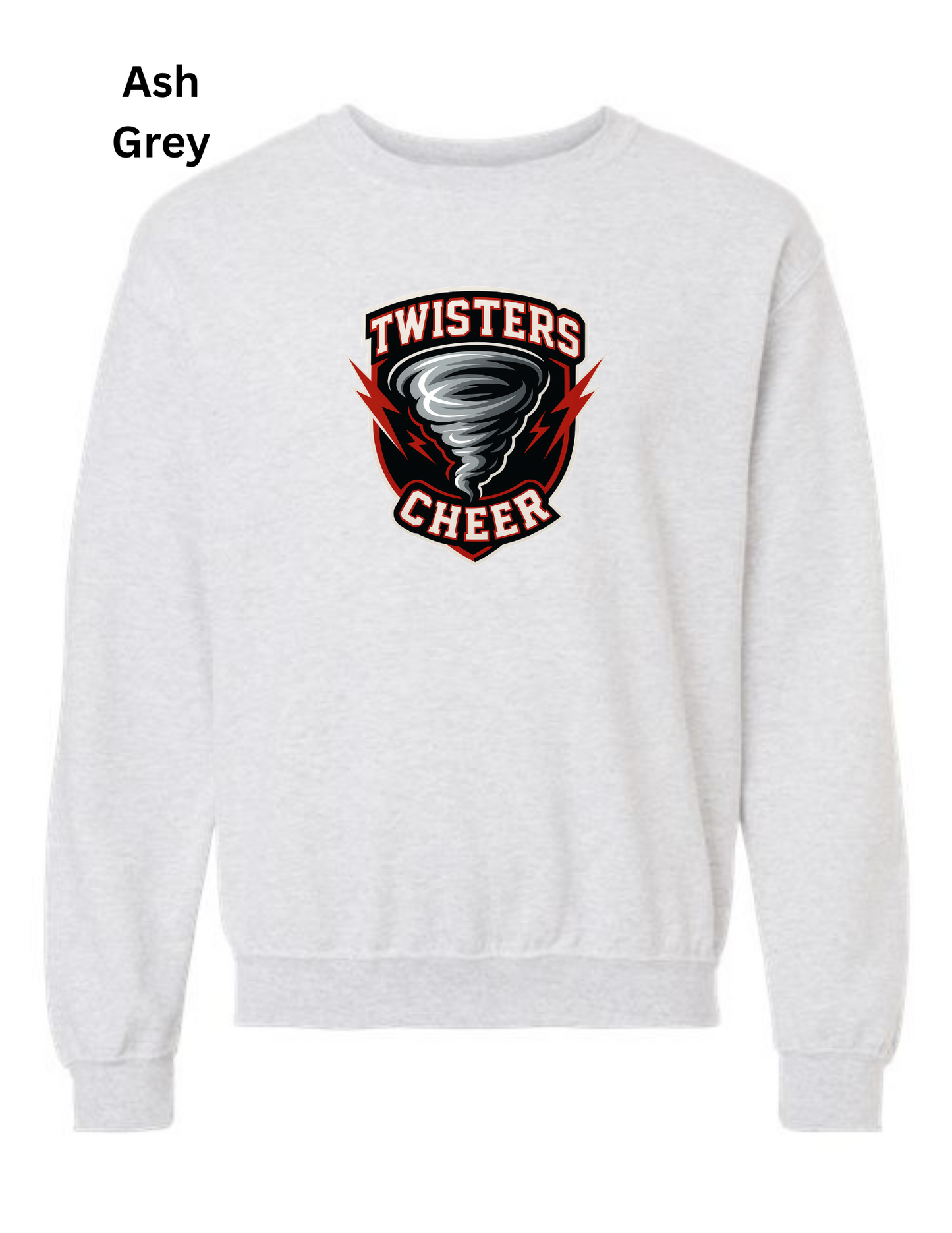 Twisters Cheer Gildan Crewneck Sweatshirt (Ready in 7-14 Business Days)