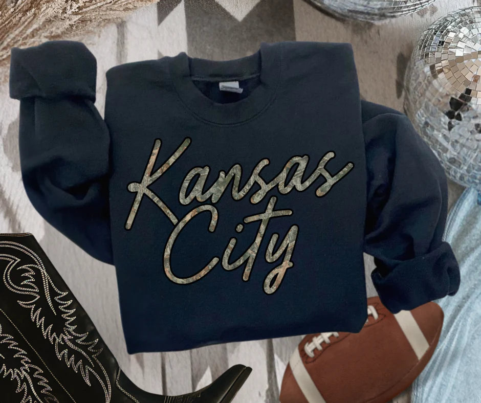 PREORDER: Kansas City Camo Crewneck (Ships 2-3 Weeks)