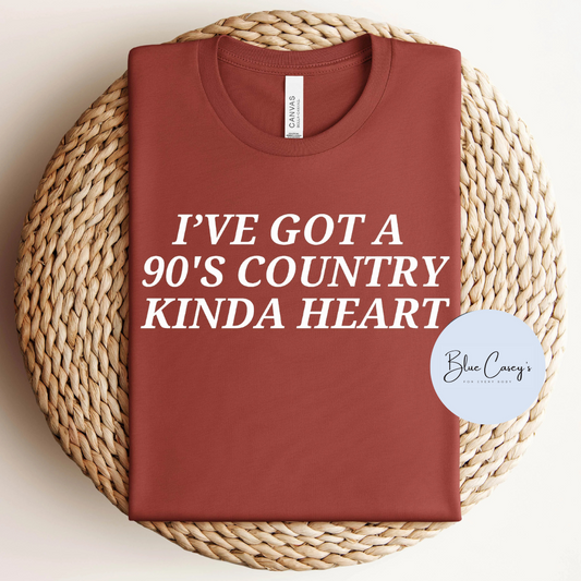 90s Country Kinda Heart Tee/Tank