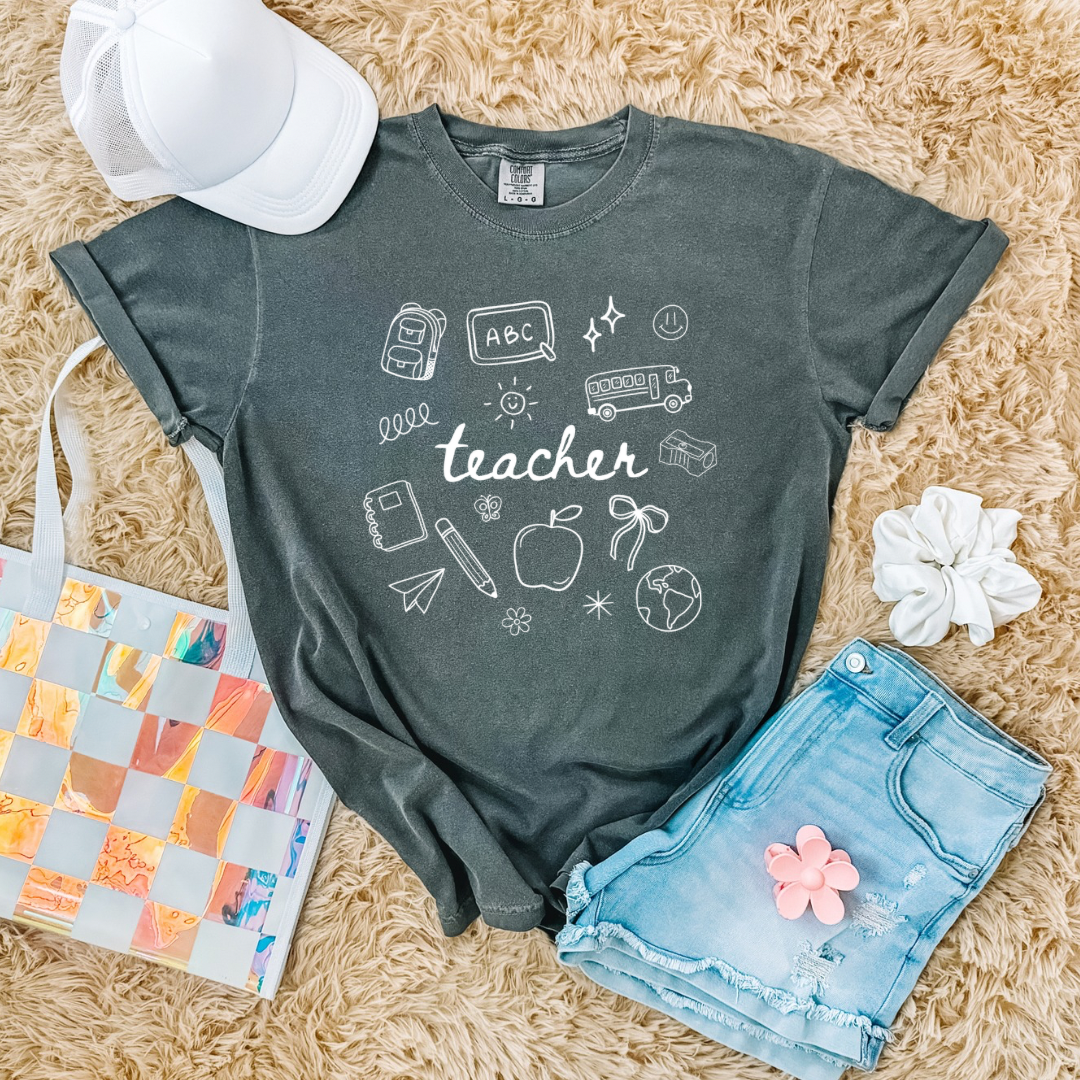 Teacher Doodles Tee