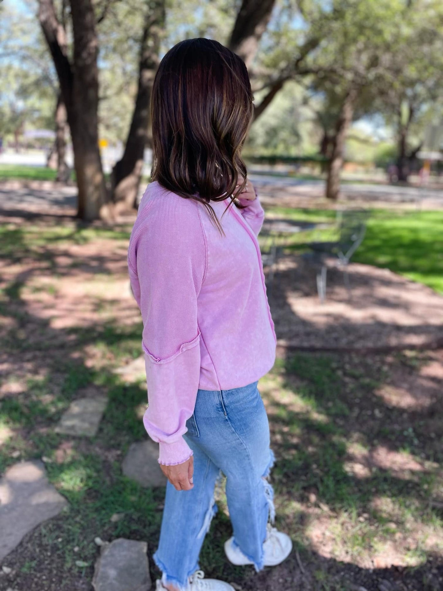 PREORDER: Best Selling Elliott Exposed Seam Sweatshirt in Five Colors (Ships 2-3 Weeks)