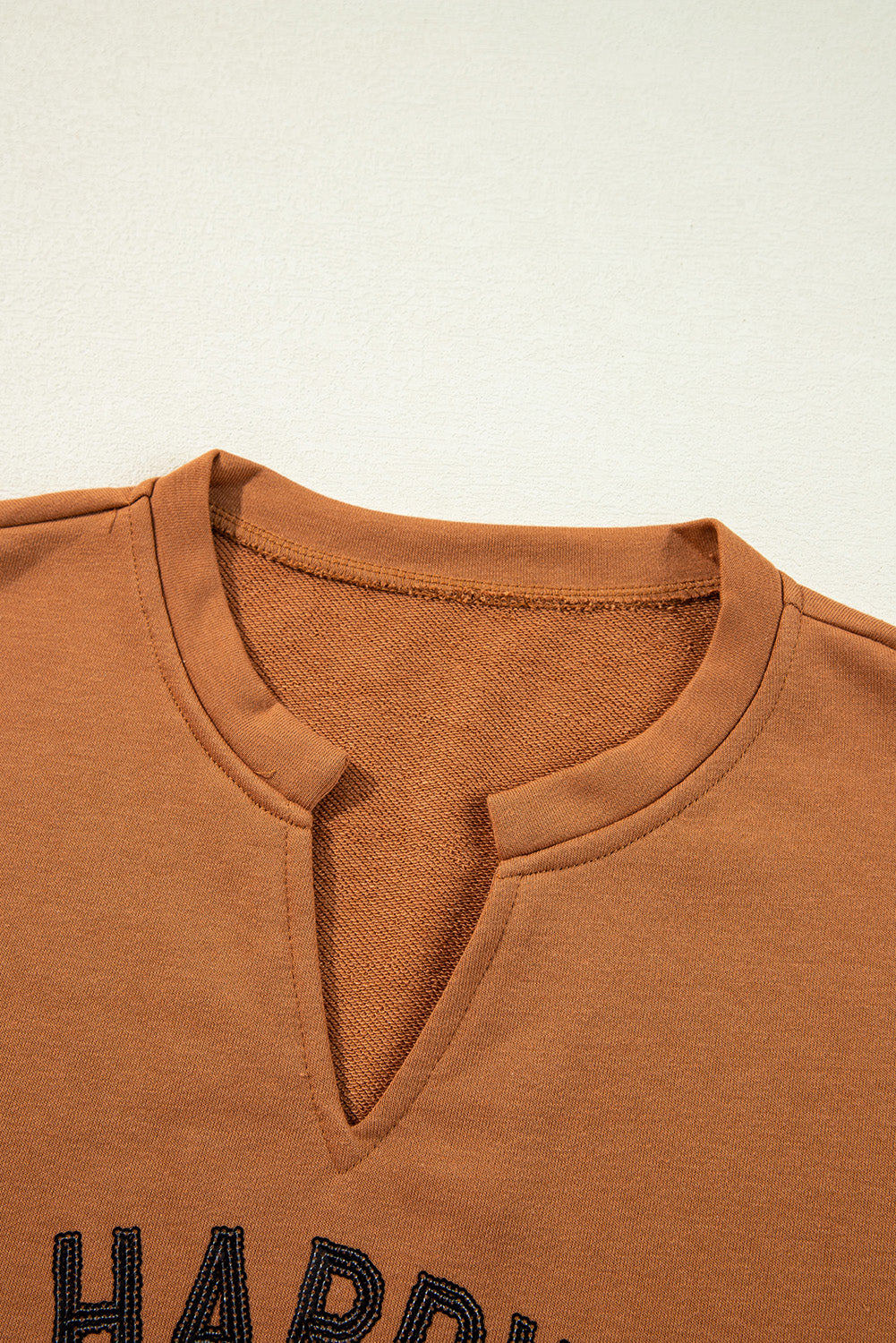 PREORDER: Chestnut Sequin Happy Halloween Top (Ships 3-4 Weeks)