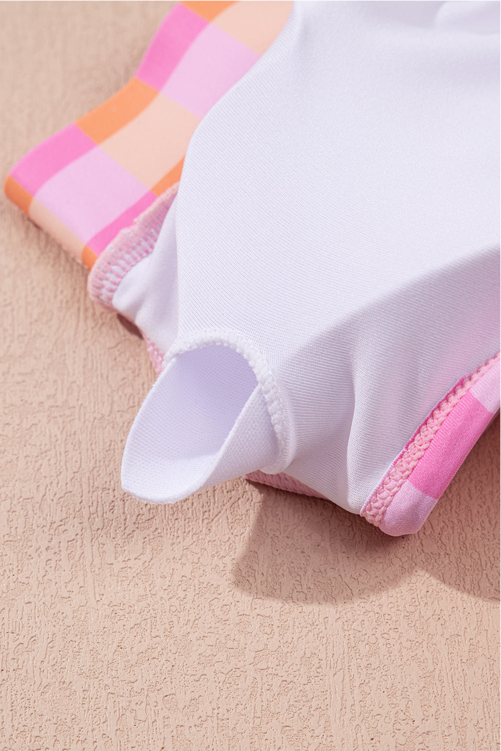 PREORDER: Pink 3pcs Gingham High Waist Bikini & Sarong (Ships 2-5 weeks)
