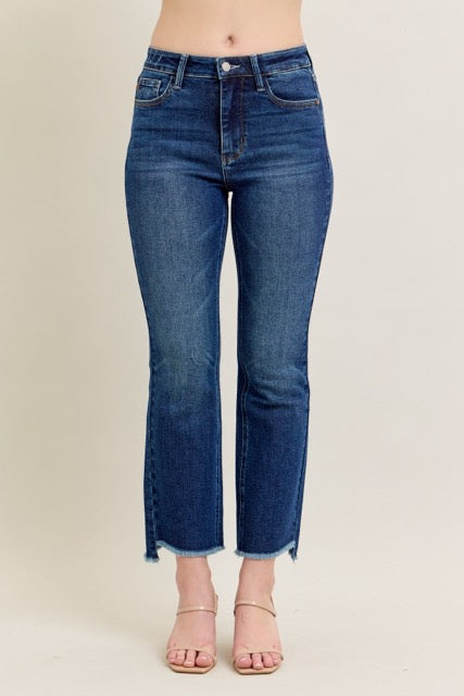 High Waist Dark Wash Kick Flare - Judy Blue Jeans