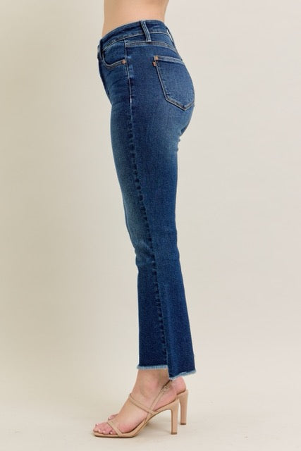 High Waist Dark Wash Kick Flare - Judy Blue Jeans