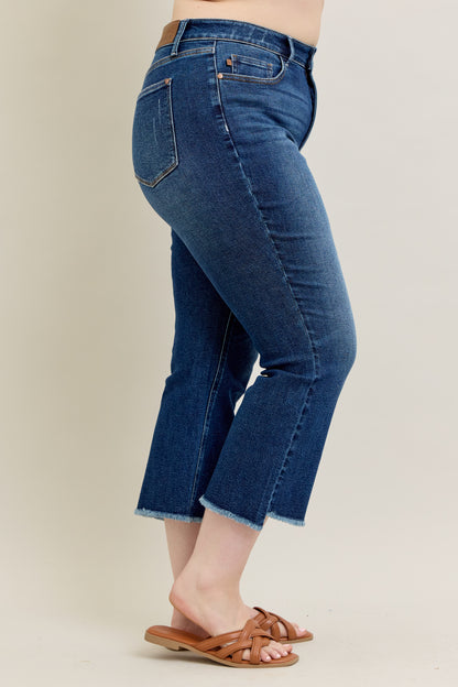 High Waist Dark Wash Kick Flare - Judy Blue Jeans