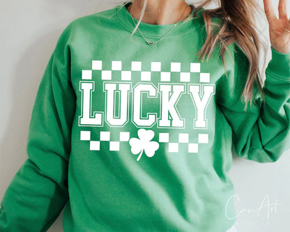 Checkered Lucky Crewneck