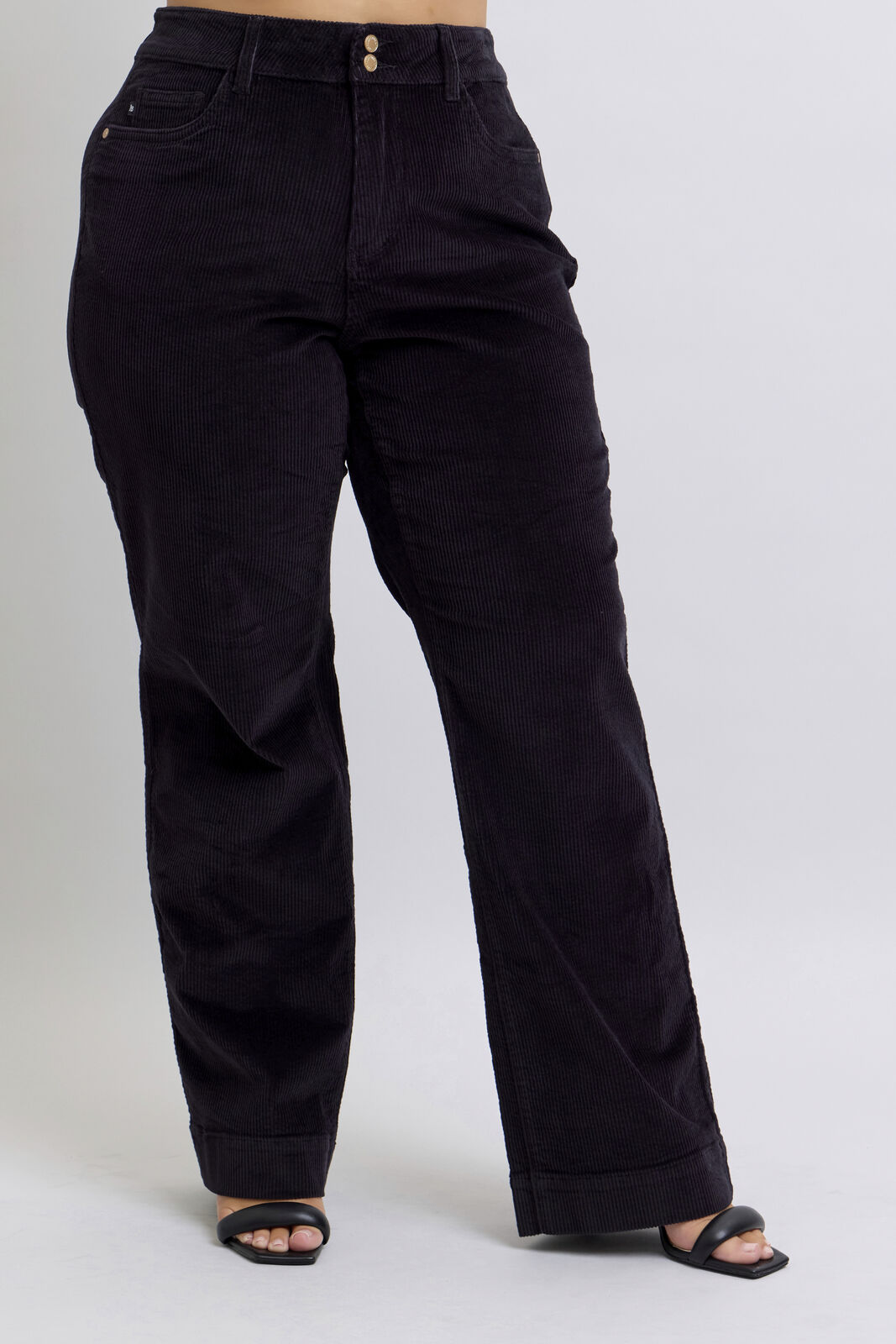 High Waist Corduroy Trouser Wide - Judy Blue Jeans