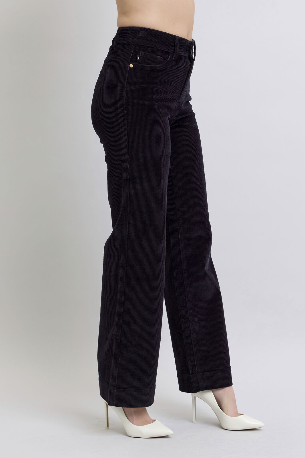 High Waist Corduroy Trouser Wide - Judy Blue Jeans