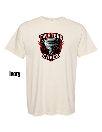 Twisters Cheer Comfort Colors Tee (Ready in 7-14 Business Days)