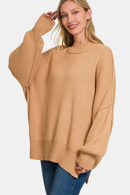 Essential Oversized Sweater - Dark Brush