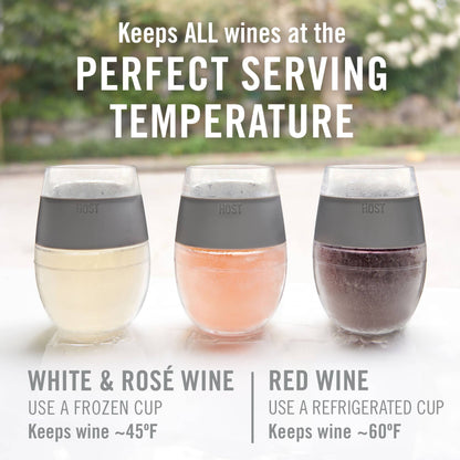 Wine FREEZE™ Cooling Cup Insulated wth Cooling Gel in Marble