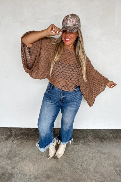 PREORDER: Fall Colors Free Spirit Bell Sleeve Top (Ships Week Of 9/22)