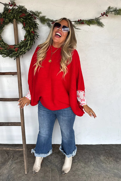 CHRISTMAS MEG PULLOVER PONCHO