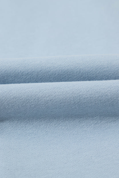 PREORDER: Sky Blue Half Zip up Pullover Active Top and Joggers Set (Ships 3-4 Weeks)