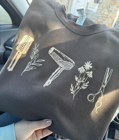 Boho Hairstylist Crewneck
