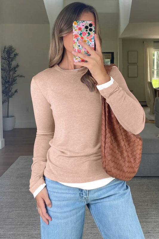 PREORDER: False Two Piece Long Sleeve Top (Ships 21-28 Business Days)