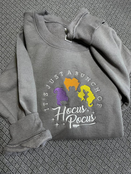 PREORDER: Embroidered Hocus Pocus Crewneck (Ships in 3-4 weeks)
