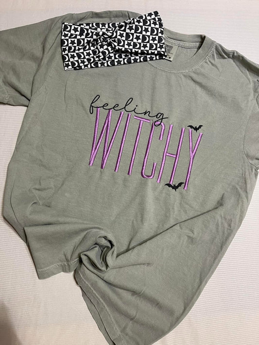 PREORDER: Embroidered Floral Ghost Tee (Ships in 3-4 weeks)