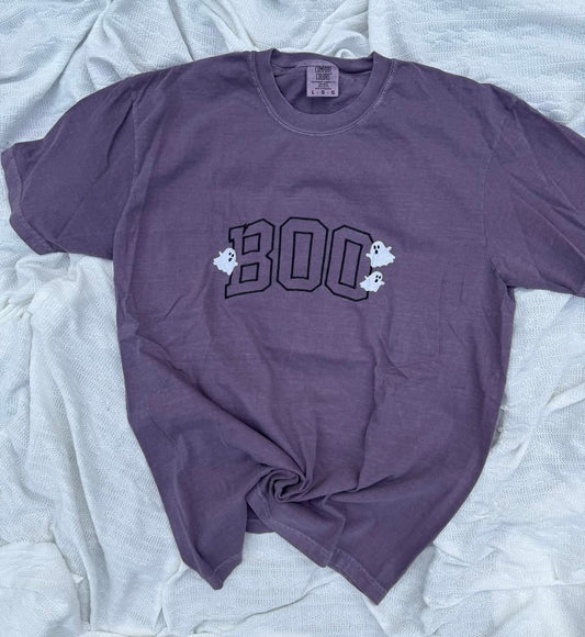 PREORDER: Embroidered BOO Tee (Ships in 3-4 weeks)