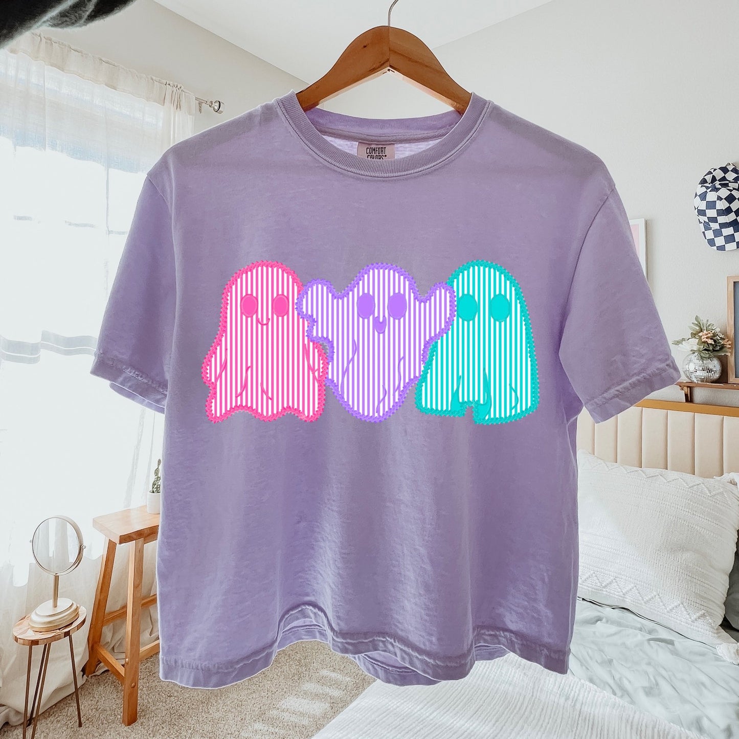 Glitter Seersucker Ghosts Tee