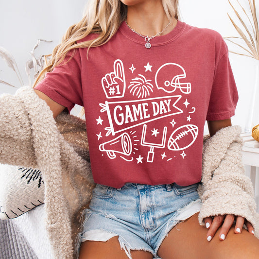Football Doodles Tee