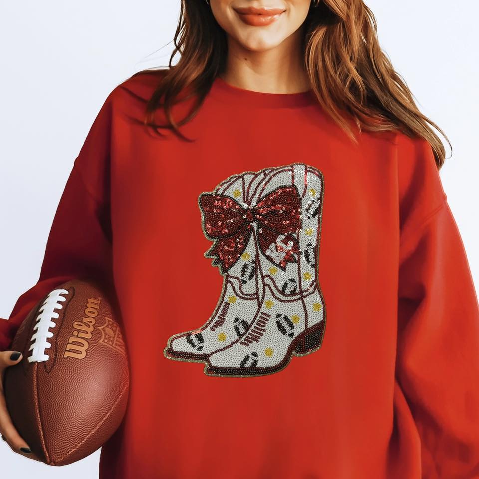 Kansas City Boots Chenille Patch Crewneck