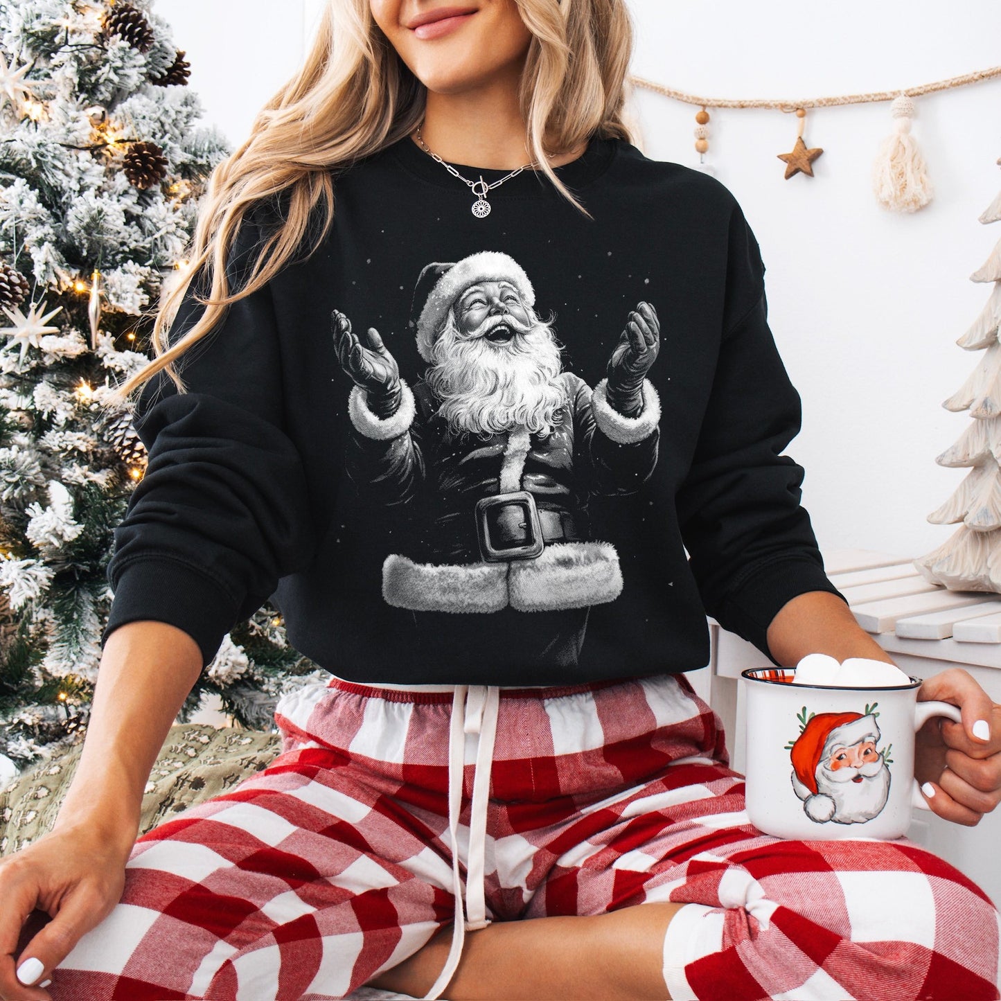 Half Tone Santa Crewneck
