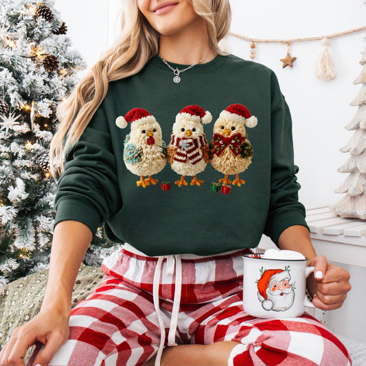 Christmas Chicks Crewneck