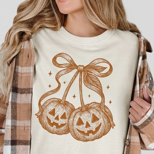 Metallic Copper Pumpkin Tee