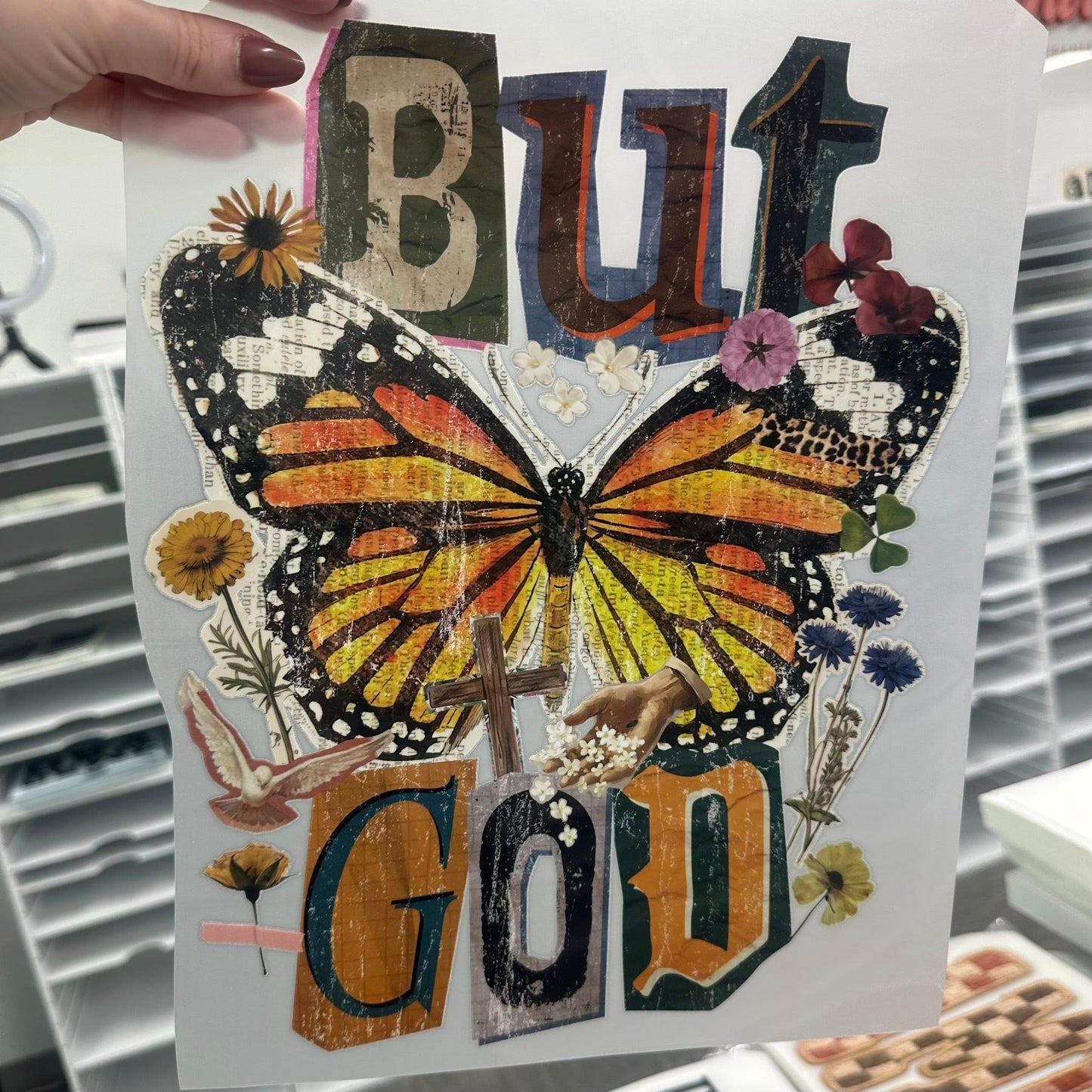 But God Butterfly Tee